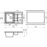 Кухонная мойка GRANULA GR-7802 шварц (черный металлик) 7802 SHBAPC
